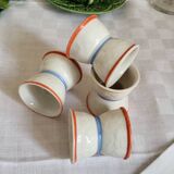 Porcelain diabolo egg cup, set of 4