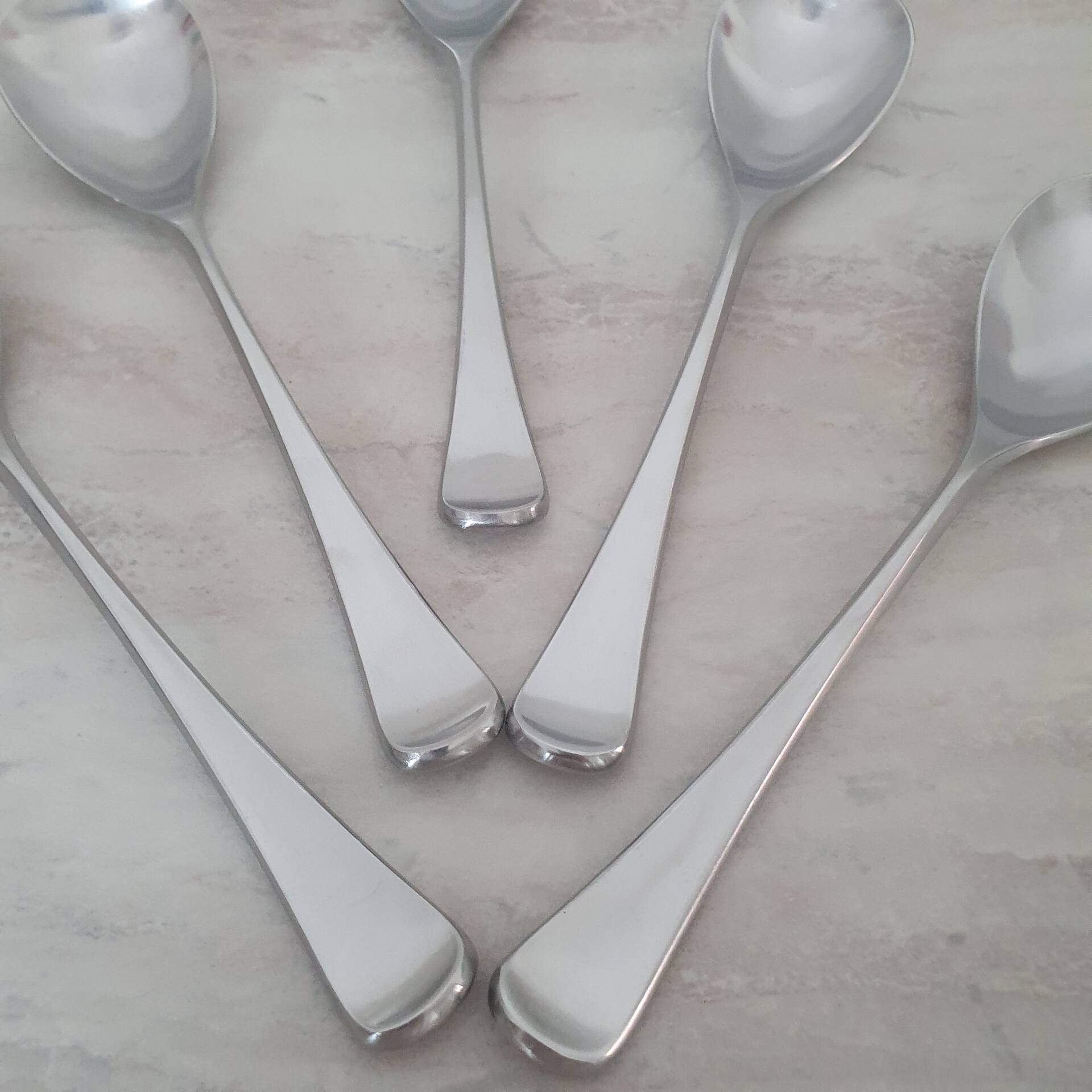 5 Large Spoons Guy Degrenne Cobra collection