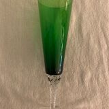 5 colorful champagne flutes in Murano 1970 glass