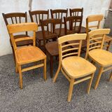 Set of 10 bistro chairs