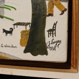 Peinture naïve de Jean Lagru, 1974