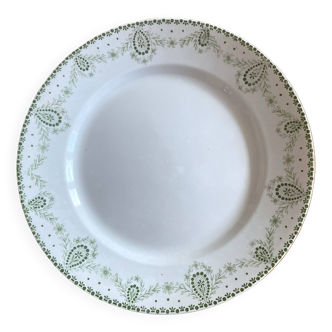 Antique serving dish in earthenware from Creil & Montereau