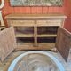 Sideboard two doors two drawers in renovated oak art deco style