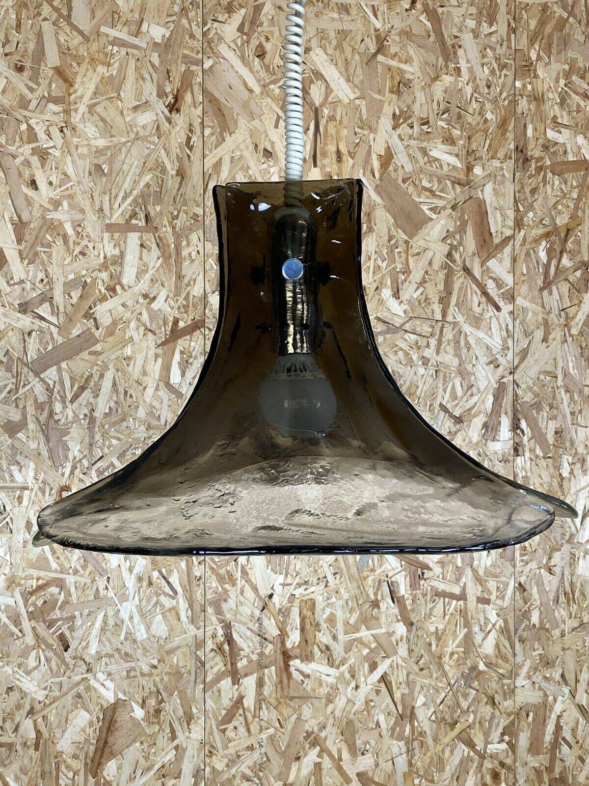 60s 70s lamp light hanging lamp Kalmar Franken KG Tulip glass 60s 70s