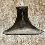 60s 70s lamp light hanging lamp Kalmar Franken KG Tulip glass 60s 70s