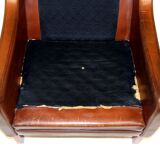 Leather armchair, Denmark, 1960