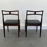 Danish Model 94 Side Chairs in Rosewood and Leather by J.Andersen for Christian Linneberg, 1960 s,