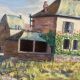 "Lioujas School", Aveyron, oil on canvas signed L Durand 1957