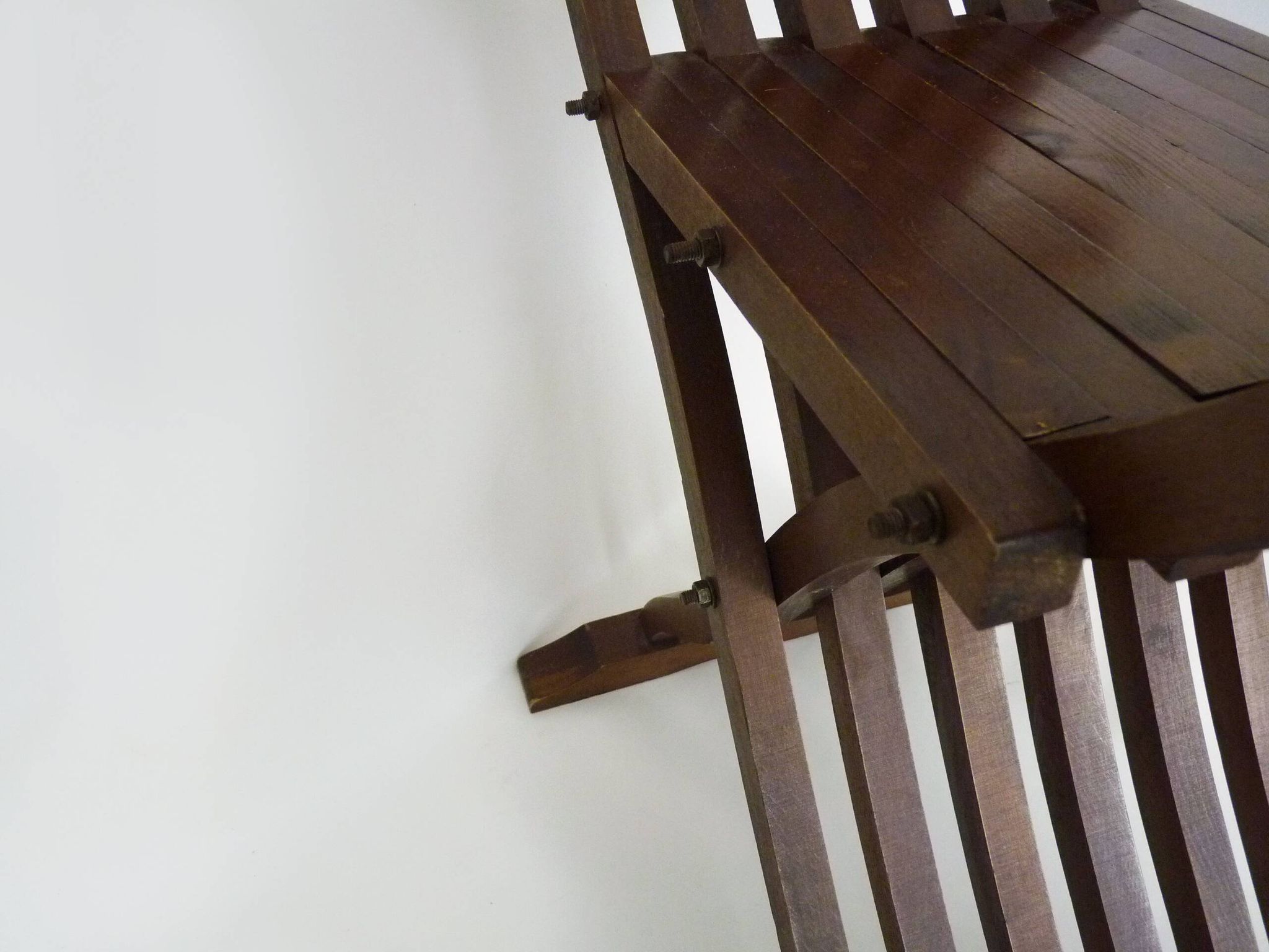 Vintage Savonarola chair with lion head, wood, Italy, 1950s