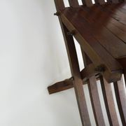 Vintage Savonarola chair with lion head, wood, Italy, 1950s