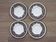 Set of 4 saucers Quality Retired Villeroy & Boch Black/White Anjou Design 4656