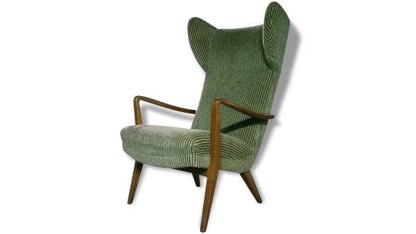 Fauteuil Bergere scandinave wing chair