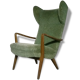 Fauteuil Bergere scandinave wing chair