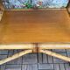 Vintage rattan and oak serving trolley 1960