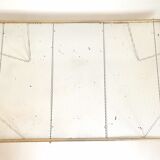 Coffee table gilded metal and white rigidule top 50