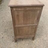Large stripped oak chest of drawers