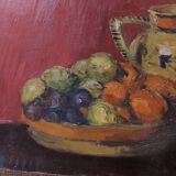 Painting, oil on panel, still life