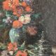 Miniature still life, oil painting signed from the 19th century, French school.