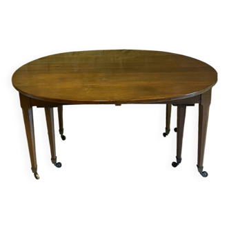 Wooden dining table (with extension) - mid 19th century
