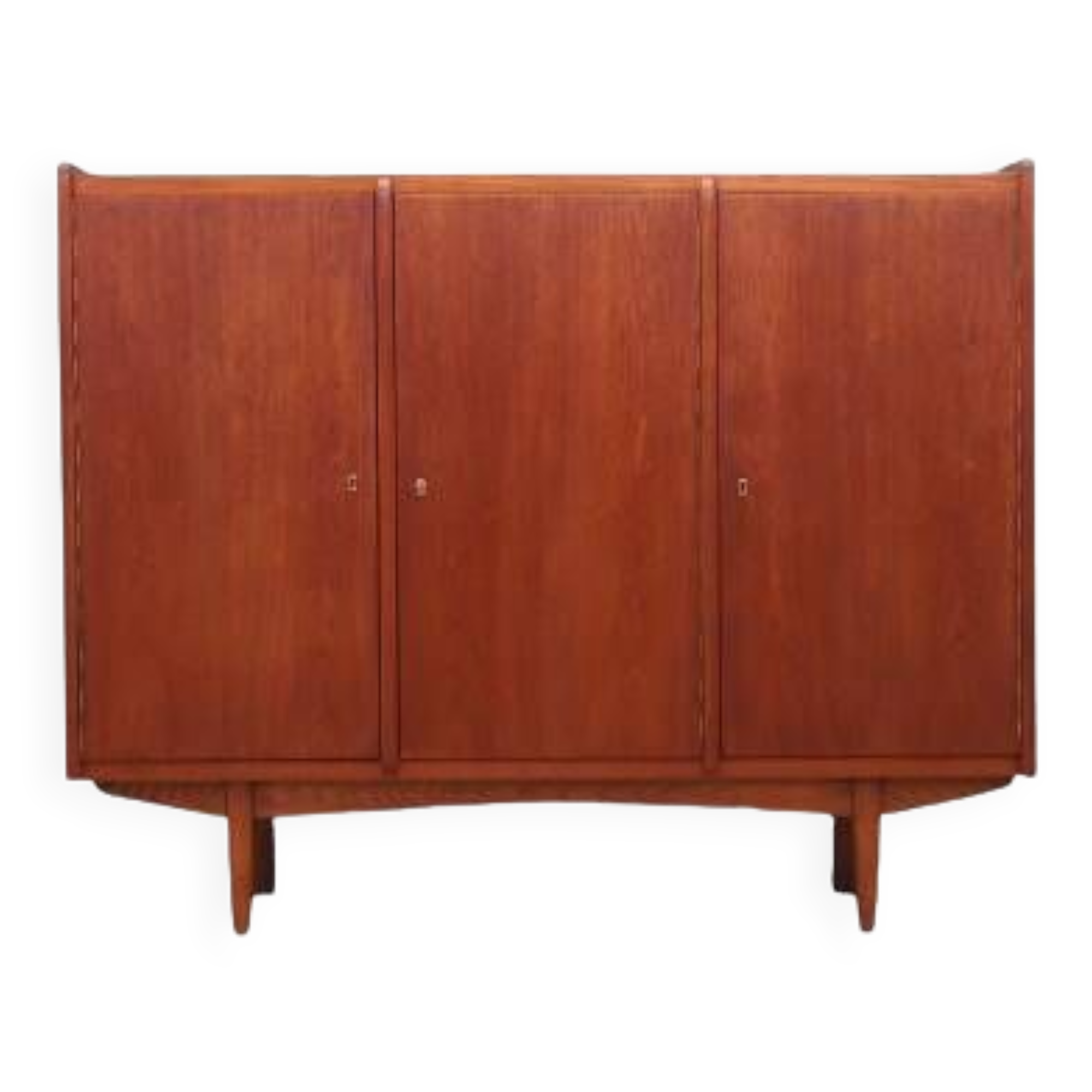 Buffet haut en teck, design danois, années 1960, production : Danemark