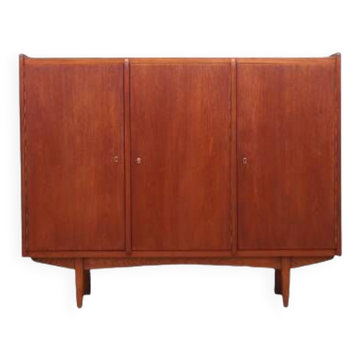 Buffet haut en teck, design danois, années 1960, production : Danemark