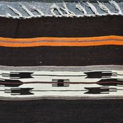 Tapis Kilim turc à motif marocain rayé en 100 % laine, 181x305 cm