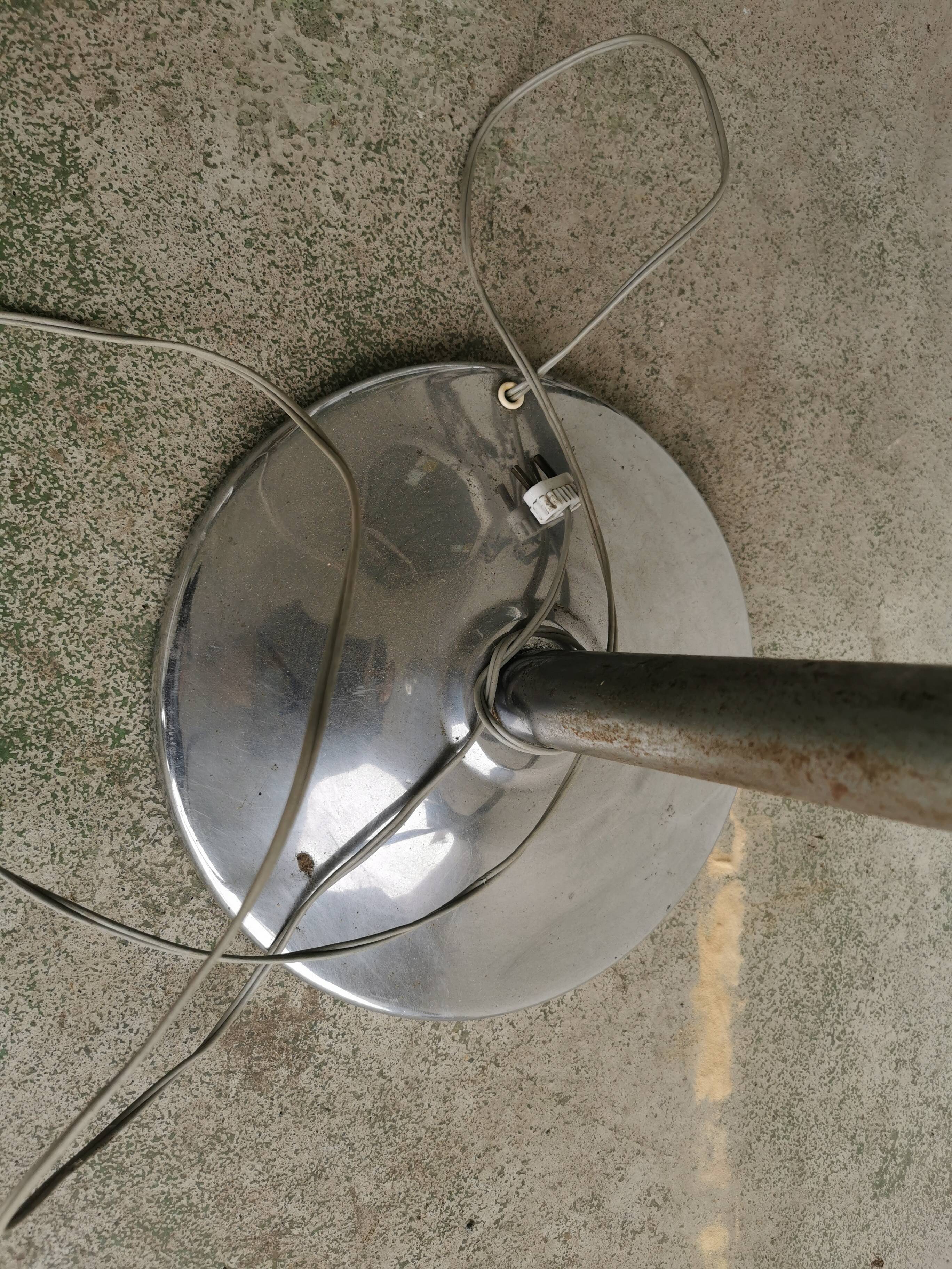 Floor lamp 1930's metal chrome