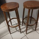 Pair of vintage bar Baumann stools 1970s