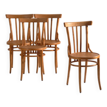 Antique bentwood chairs in Thonet style – Central Europe, circa 1930 #1 – Set of 4 pieces