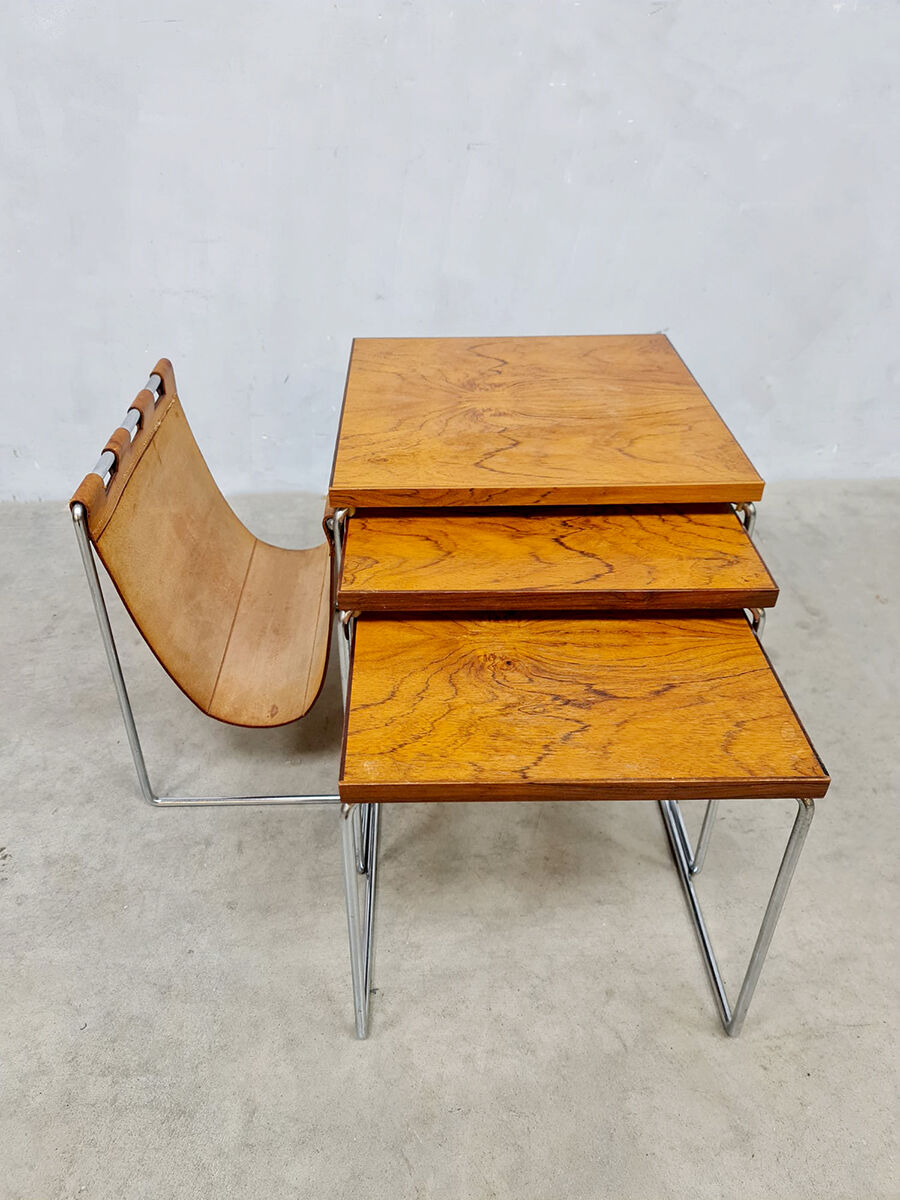 Vintage Brabantia mimiset leather magazine holder