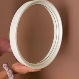Gilac Round Mirror for Prisunic - White Plexi