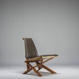 French S46 Dromadaire Chair by Pierre Chapo for Ebenisterie Seltz, 1970s