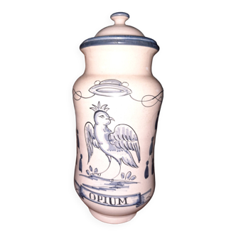 Opium earthenware pharmacy jar