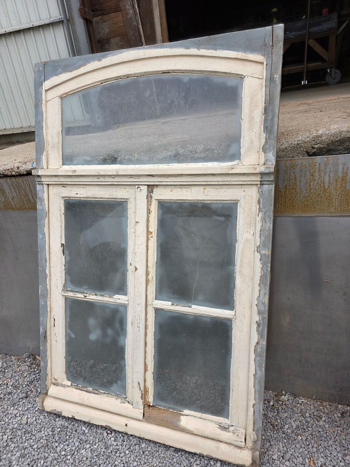 Old window with frame