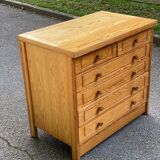 Scandinavian chest of drawers with 6 wooden drawers