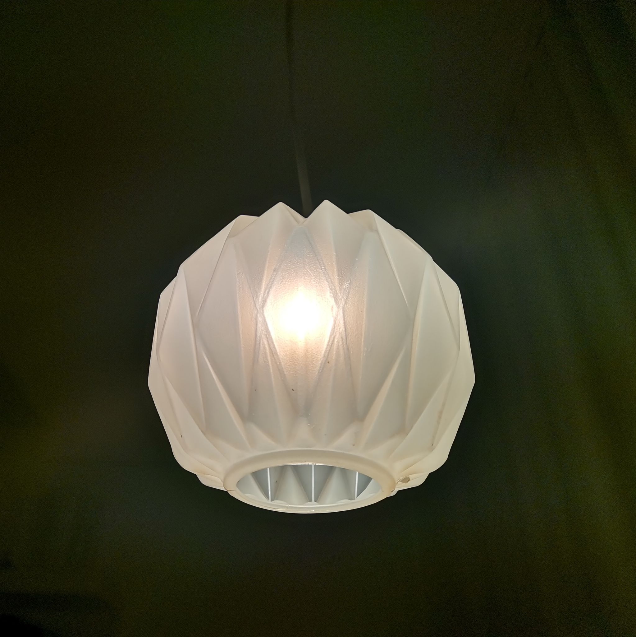 Small Origami pendant lamp 1960s LeKlint style
