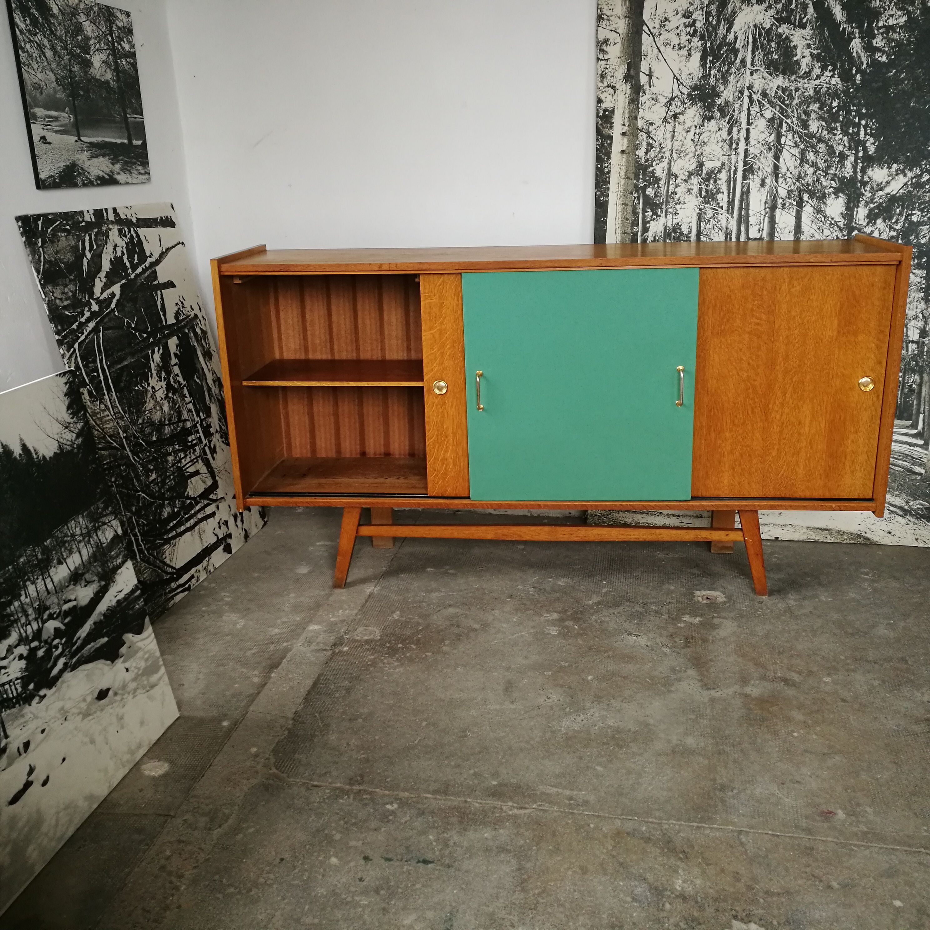 Vintage oak sideboard