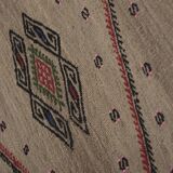 Vintage Turkish Oushak Handwoven Rug 55x376 cm