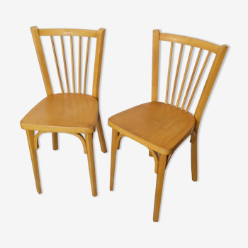 Pair of vintage Baumann bistro chairs