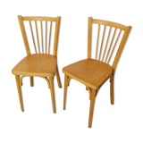 Pair of vintage Baumann bistro chairs