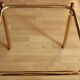 Space Age brass side table with smoked glass plate - vintage