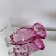Vase sculptural massif rose, Murano "Sommerso" Artenuove par Pustetto et Zanetti