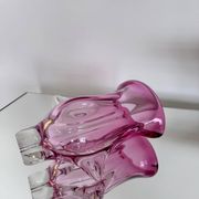 Massive Sculpural pink Vase, Murano  "Sommerso"Artenuove by Pustetto e Zanetti