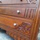 Art Deco commode, vintage antique piece with marble top.