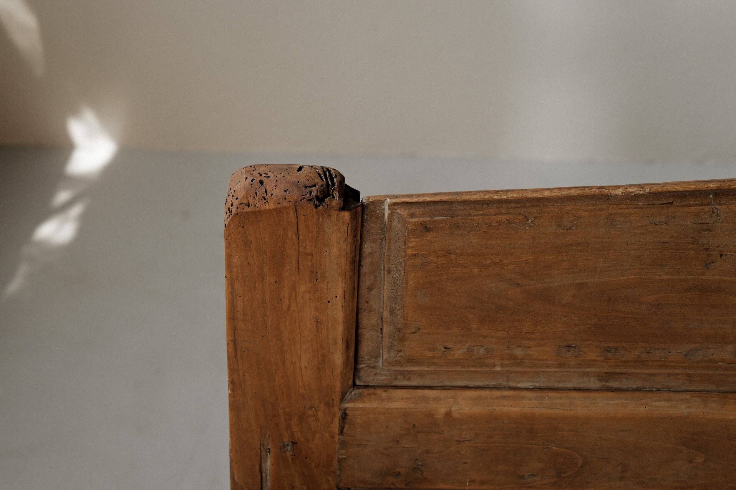Folk art chest bench, Catalonia, 1800