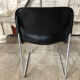 Old chair design drabert sm400k metal + plastic shell black vintage