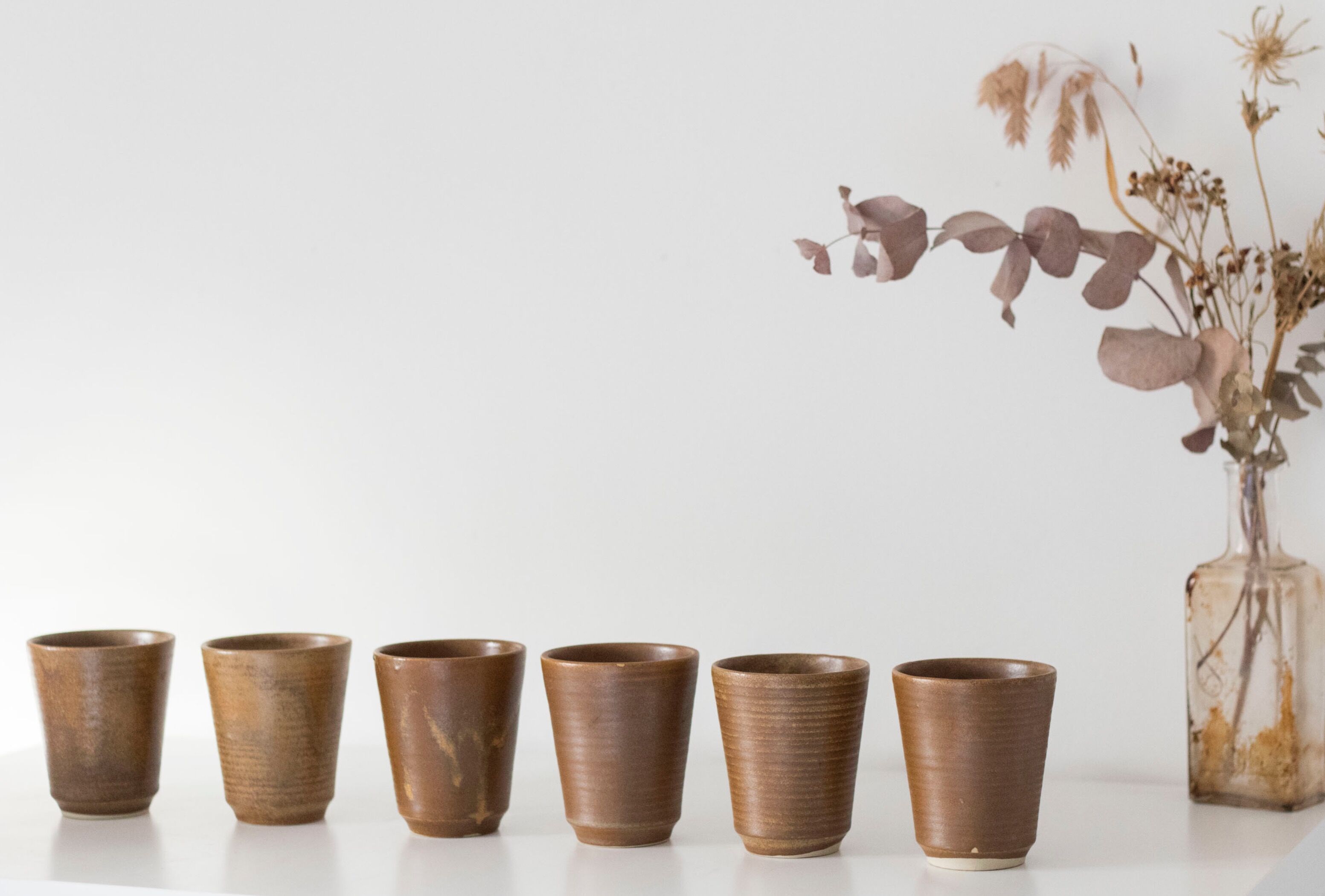 Lot de 6 verres en grès Digoin