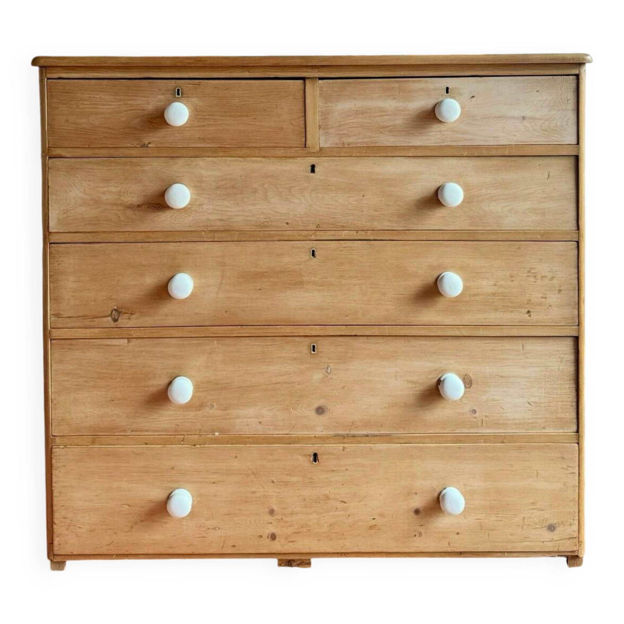 Large English chest of drawers