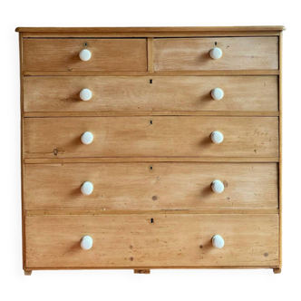 Large English chest of drawers