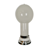 Lampe de table italienne en verre opalin blanc, années 1960